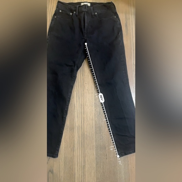 Madwell The Mid-Rise Perfect Vintage Jean-Clean Black Wash-Size 27 - Picture 7 of 12